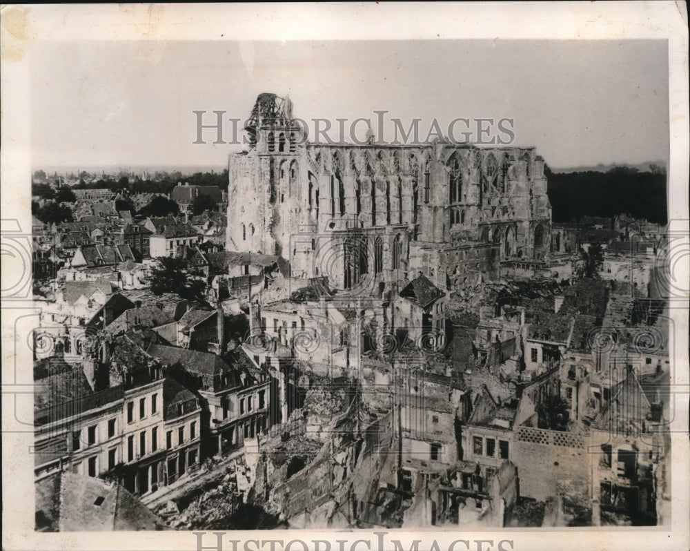 1940 Press Photo Cathedral Of St. Quentin, Rheims France Copy 1926 - nex69372