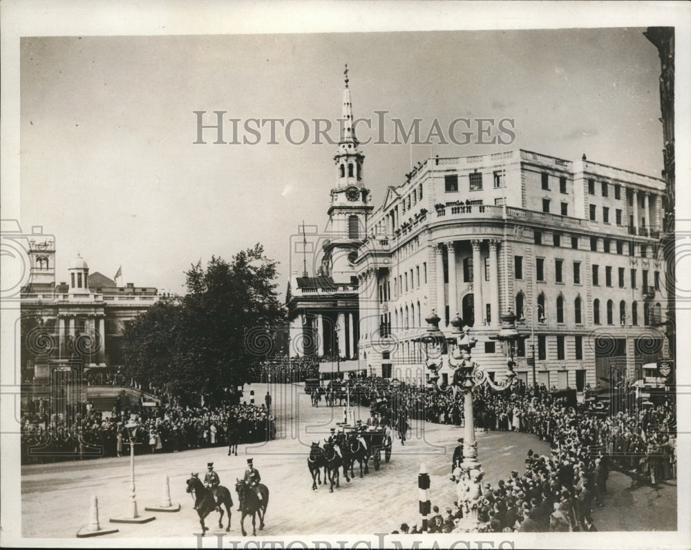 1933 Press Photo British King opens new South Africa house in London