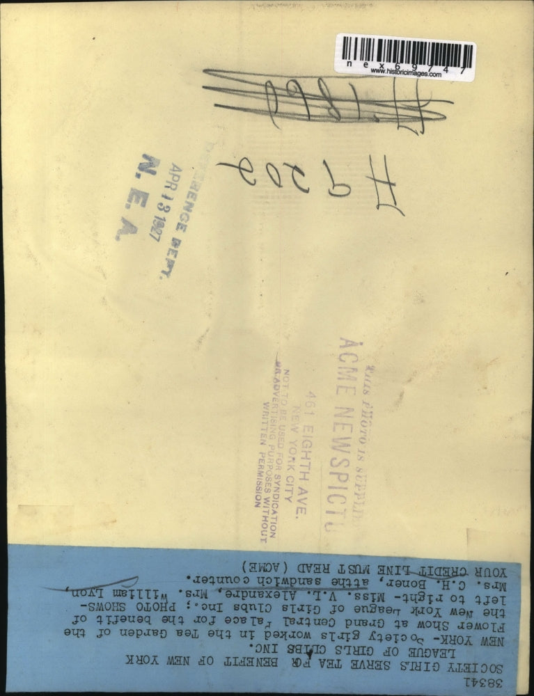 1927 Press Photo NYC VL Alexandre, Mrs Wm Lyon , Mrs CH Boner,League of Girls