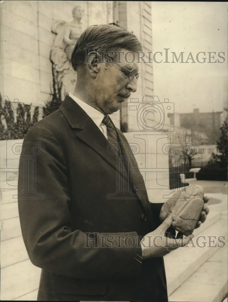 1923 Press Photo Prof Marshall H Saville Museum of American Indian in NY