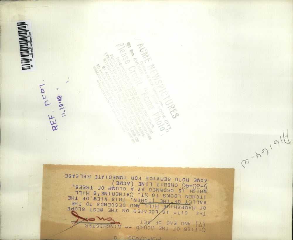 1948 Press Photo Hampshire Hill In Winchester