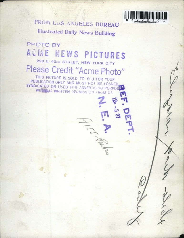 1937 Press Photo Elysian Park slide