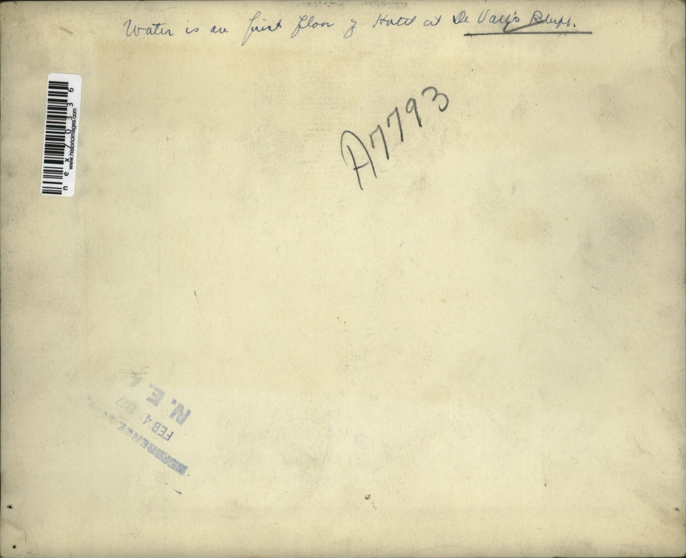 1927 Press Photo De Vall's Bluff Central Hotel Flooded