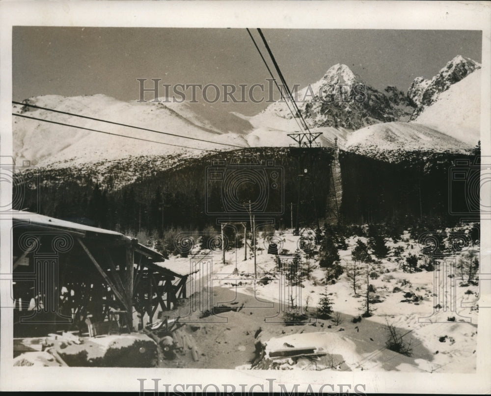 1938 Press Photo Tatra Mountains in Czechoslavia