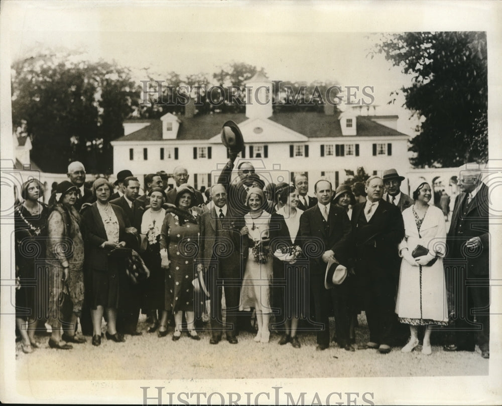 1931 Press Photo French Colonial Exhibition Vincennes US Mayor visit