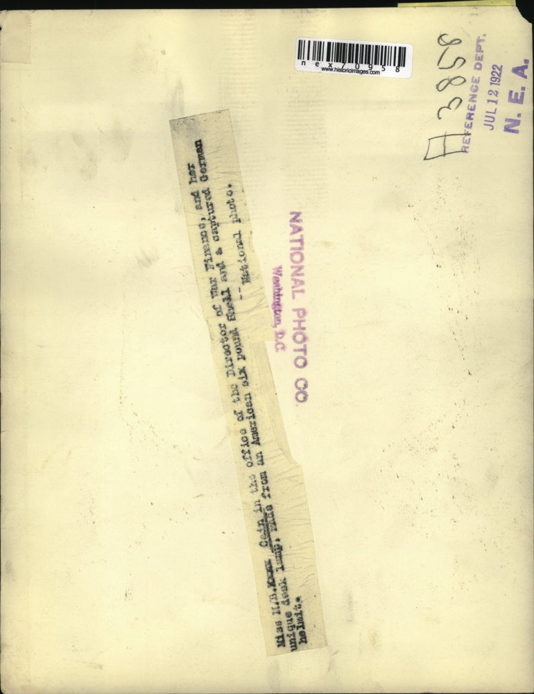 1922 Press Photo Mrs. M.B. Cain In Director of War Finance Office