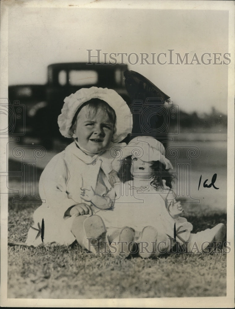1929 Press Photo Maxine Rickard daughter of sports promoter in Miami Fla