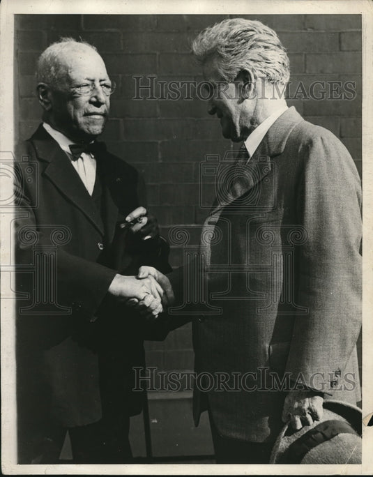 1924 Press Photo Samul Gomfus (L) & Robert La Fallette