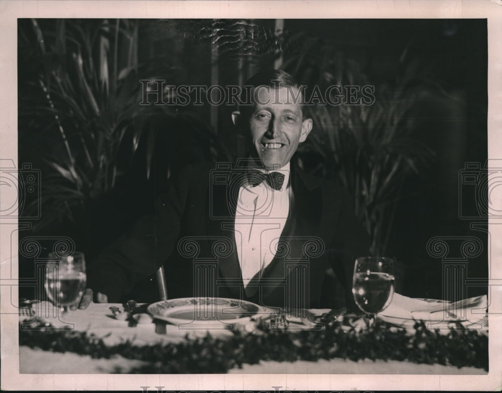 1922 Press Photo Will Hays given a banquet at Hotel Astor