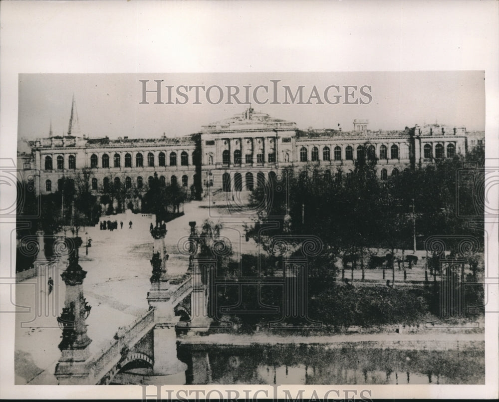 1940 Press Photo View of Strasbourg, City of Alsace-Lorraine, France