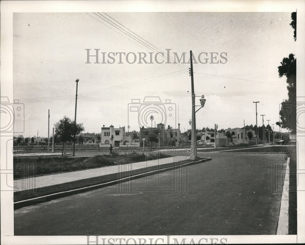 1940 Press Photo Mexico City real estate development in suburb