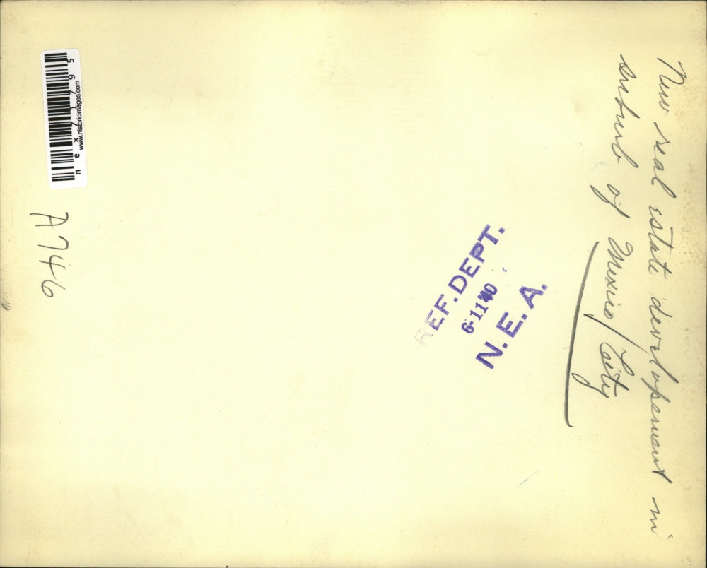 1940 Press Photo Mexico City real estate development in suburb