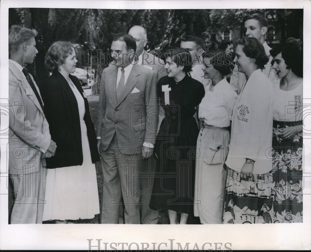 1950 Press Photo Thomas Dewey With New York Republican State Committee School