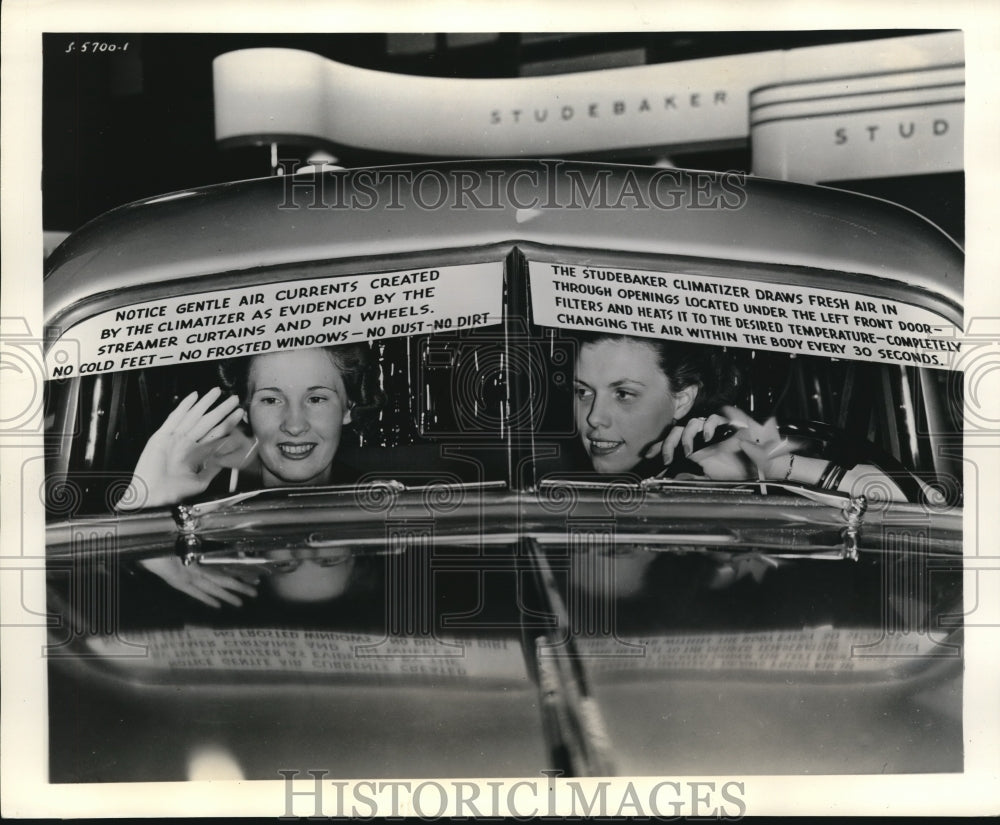1939 Press Photo Studebaker sports an air climatizer to ventilate and heat