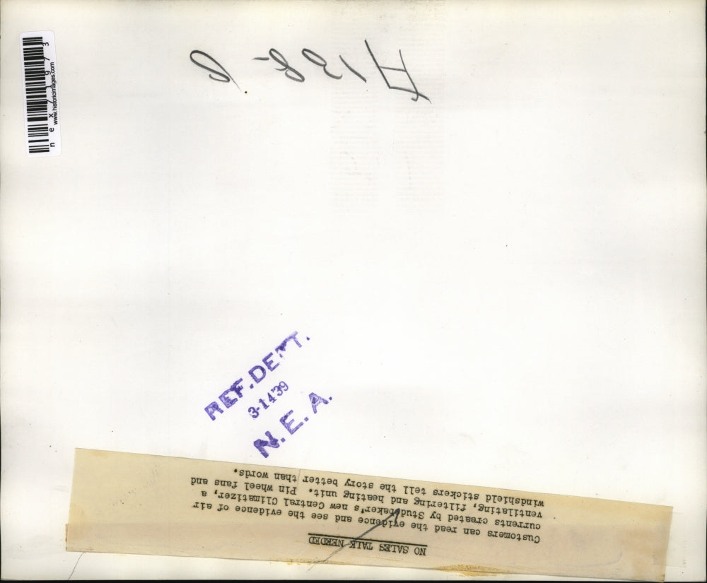 1939 Press Photo Studebaker sports an air climatizer to ventilate and heat