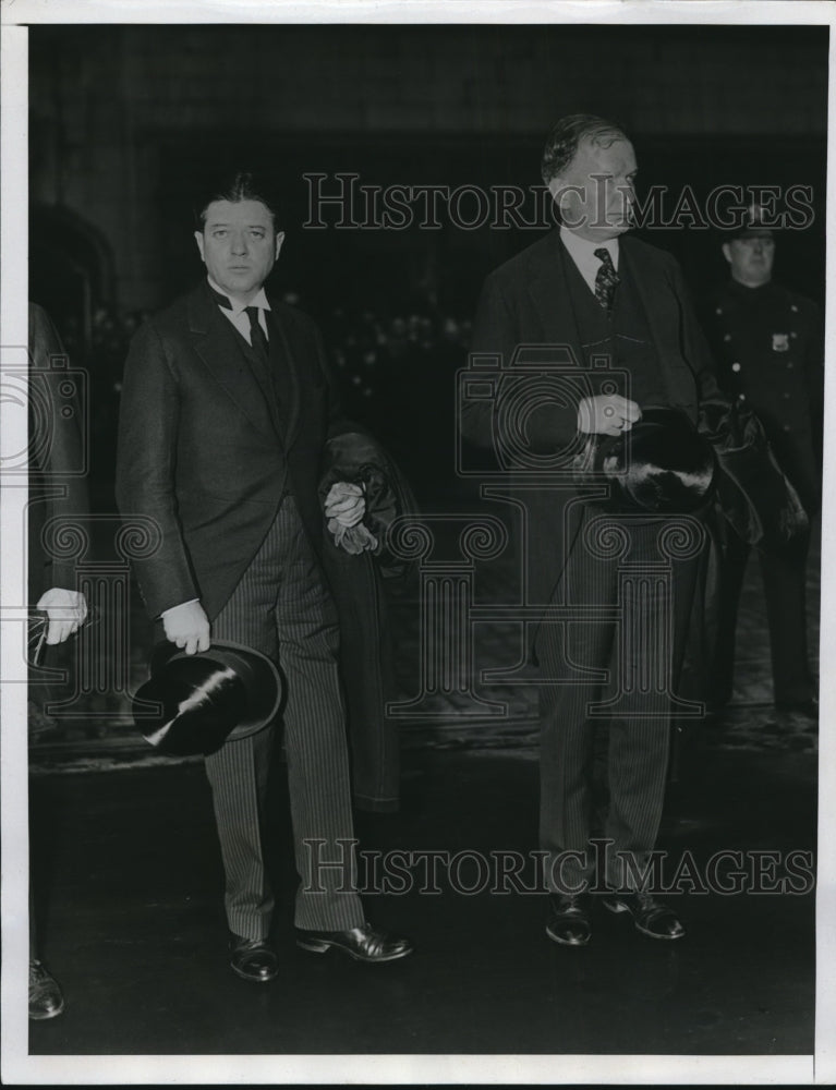 1935 Press Photo Senators Robert M. LaFollette & Burton K. Wheeleer Pall Bearers