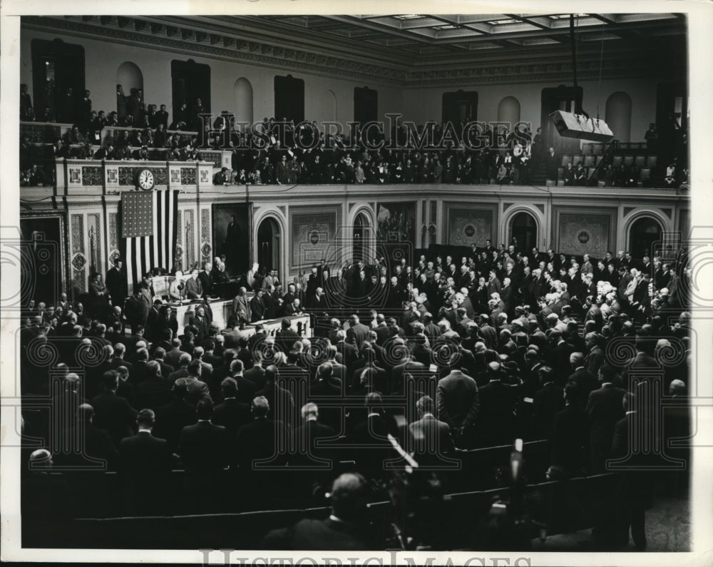 1935 Press Photo Rev James Montgomery as Congress convenes in Wash DC