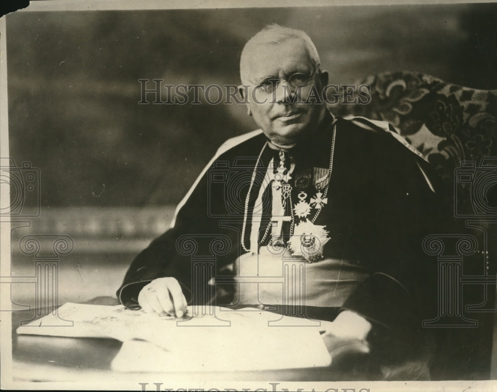 1926 Press Photo Bishop Thomas Baylon of Namur Belgium