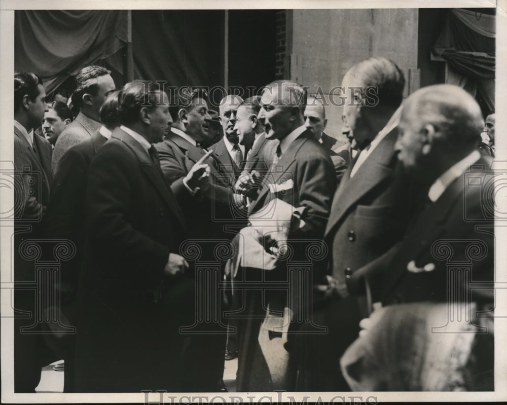 1933 Press Photo Edouard Herriot, former Premier of France in New York