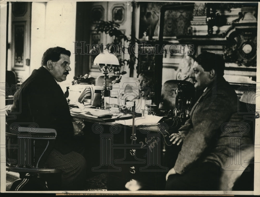 1924 Press Photo Edouard Big Ed Harriot, who succeeds Premier Raymond Poincare