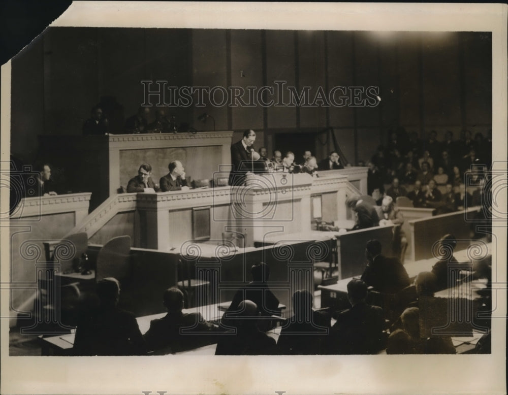 1935 Press Photo Anthony Eden Britain's Minister League Affairs, League Nations
