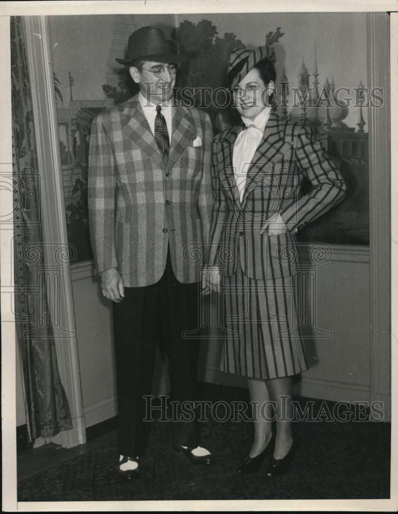 1940 Press Photo Cleveland Ohio, Merchant Tailors & Designers Convention, men's