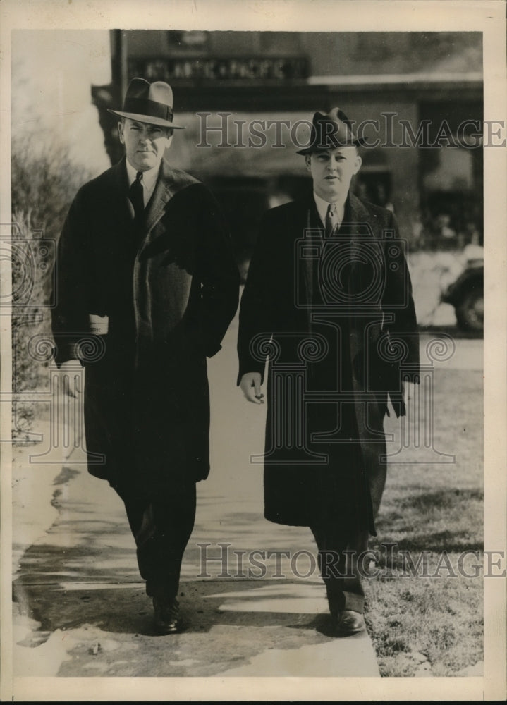 Load image into Gallery viewer, 1936 Press Photo H. Bradley Davison, and M.G. Boyette of Carthage, N.C.
