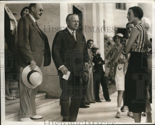 1932 Press Photo Duke of Manchester on honeymoon at Havana Cuba