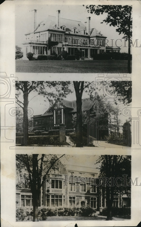 1931 Press Photo University of Michigan frat houses closed due to liquor possess