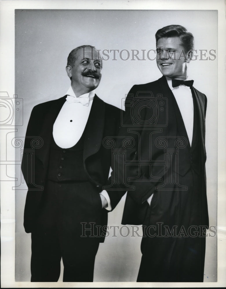Load image into Gallery viewer, 1961 Press Photo NYC Griswold Larriulard tuxedos &amp; After Six formal collection
