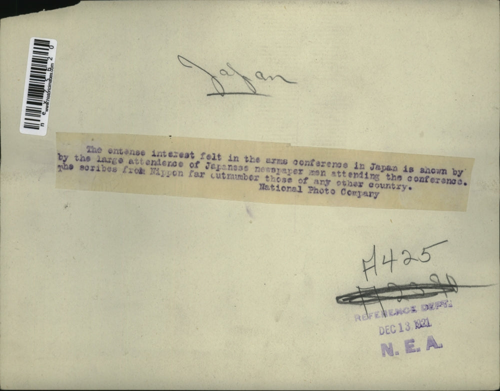 1921 Press Photo Japanese business men on tour visit at White House