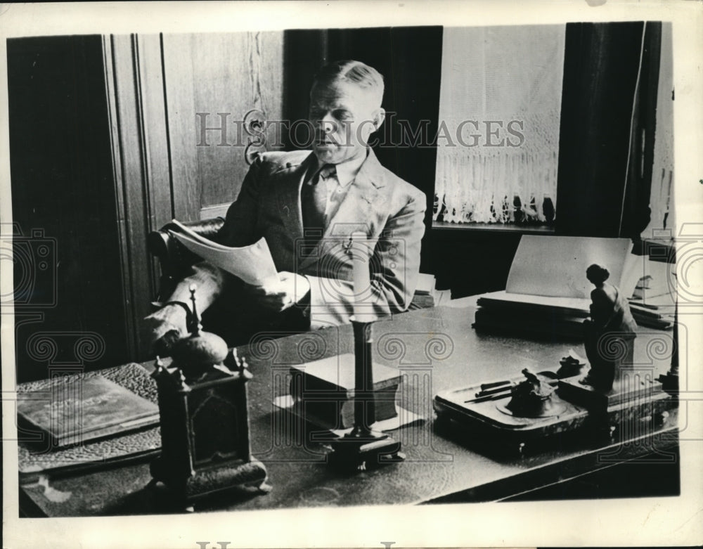 1934 Press Photo Professor Willia E Dodd US Amb to Germany