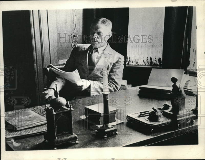 Load image into Gallery viewer, 1934 Press Photo Professor Willia E Dodd US Amb to Germany
