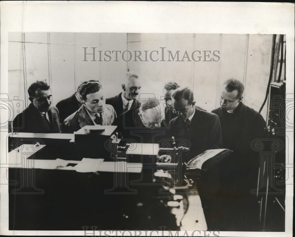 1931 Press Photo Wireless picture transmission at the Vatican, Holy See