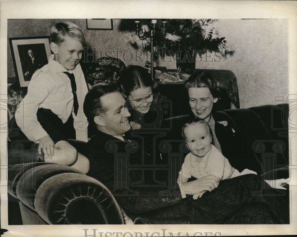 1939 Press Photo Seattle Wash Pres Roosevelt grandkids Curtis. Buzzie Dall, Anna