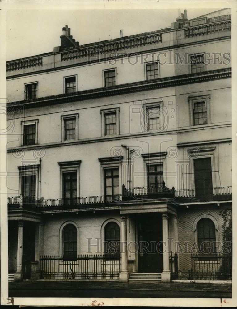 1934 Press Photo Residence of Duke of Kent & Princess Marina of Greece