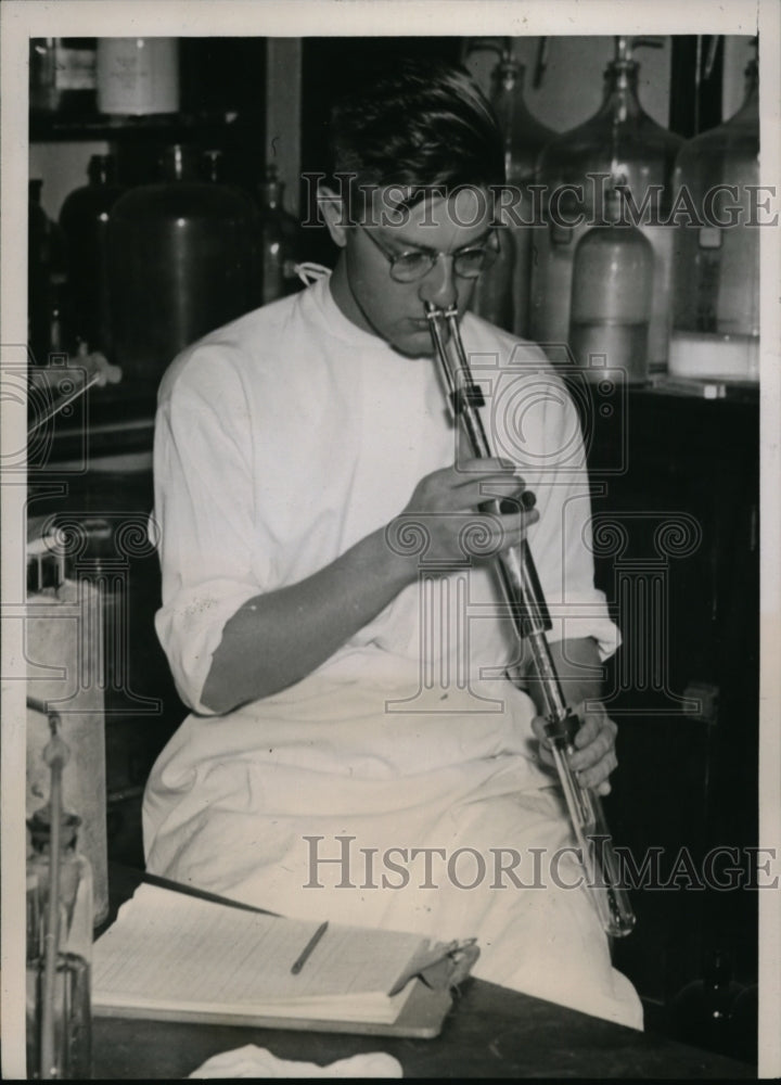 1938 Press Photo Chicago Northwestern Univ,dental school Dr RH Brening