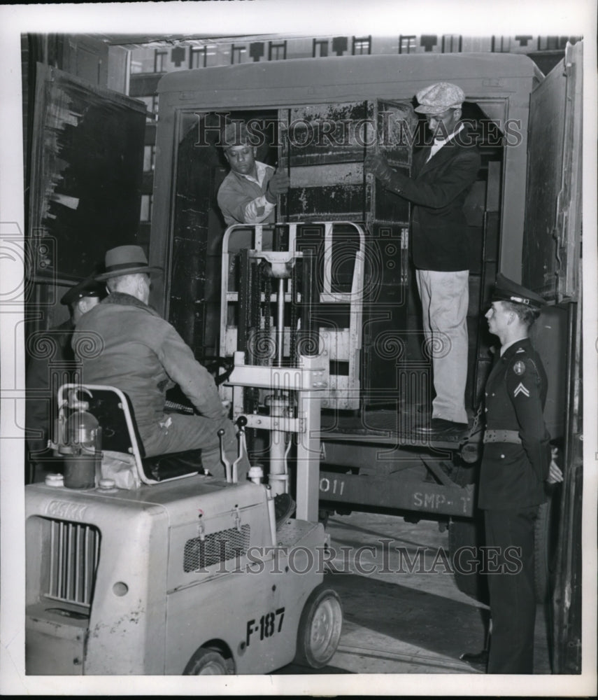 1953 Press Photo Kansas City Mo Jackson Co courthouse & Truman files