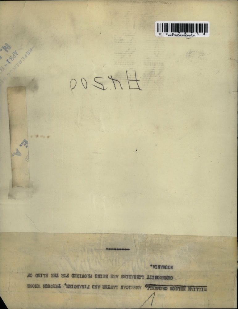 Press Photo American Lawyer & Financier William Nelson Cromwwell