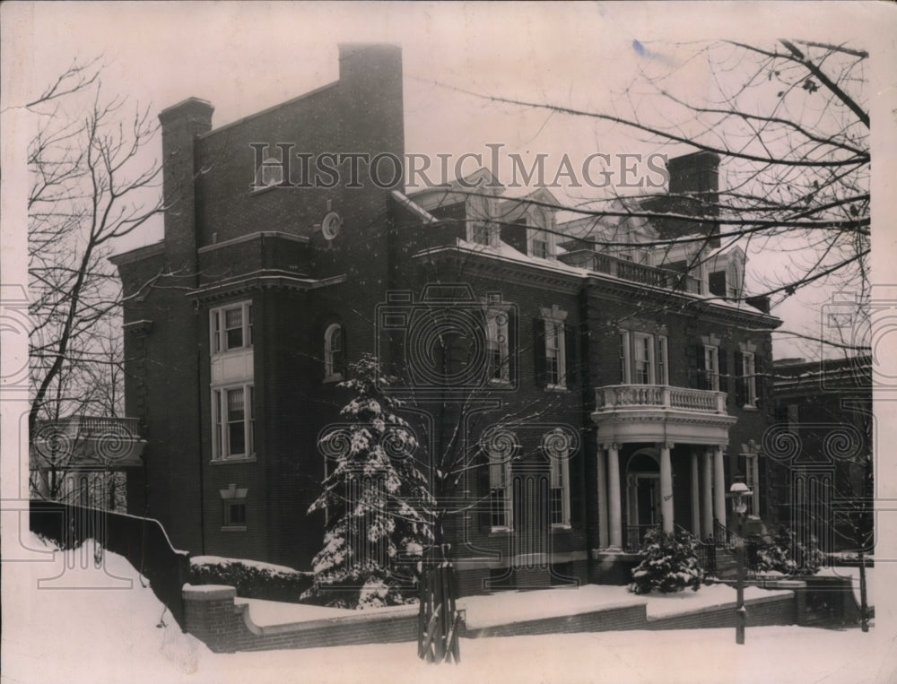 1921 Press Photo Thomas M Gale Home in Washington DC Bought by Herbert Hoover