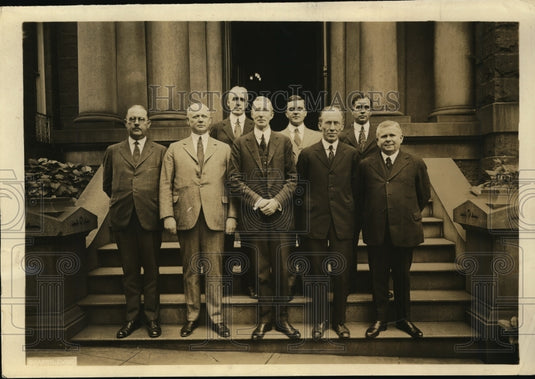 1922 Press Photo Asst Sec of Treas Clifford,Gen JD Long, M White,HS Cumming