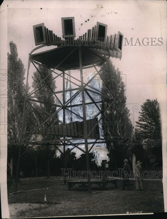 1921 Press Photo Amplifier of Yama Yama Farms at Naponnach NY