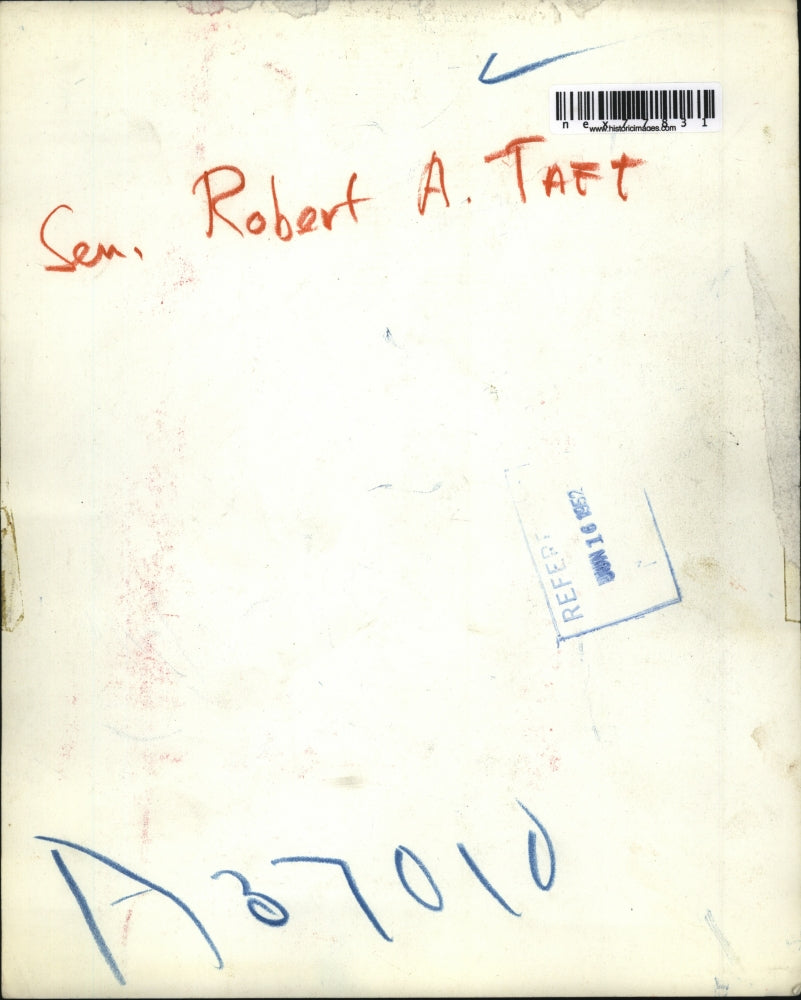 1952 Press Photo Senator Robert A Taft - nex77831