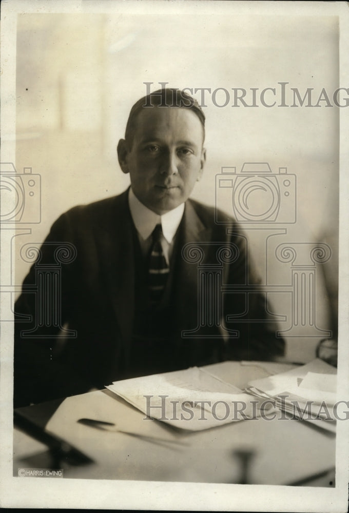 1921 Press Photo Phillip N Patchin for war & armament limitation conference