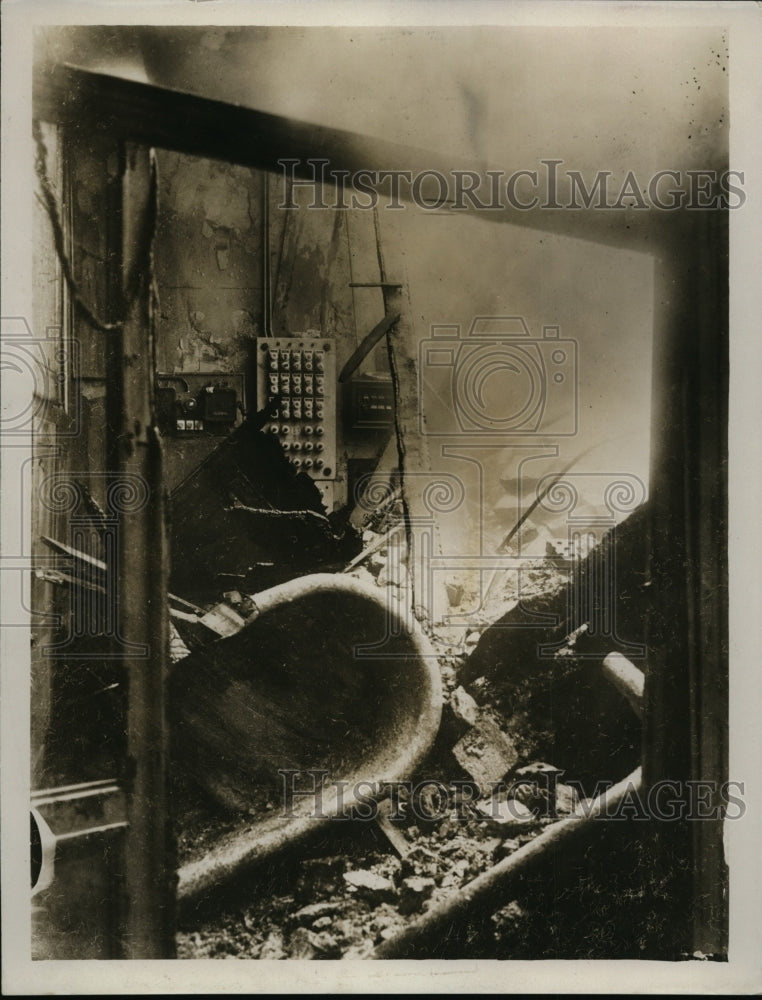 1926 Press Photo Forest fires destroy Murren Switzerland