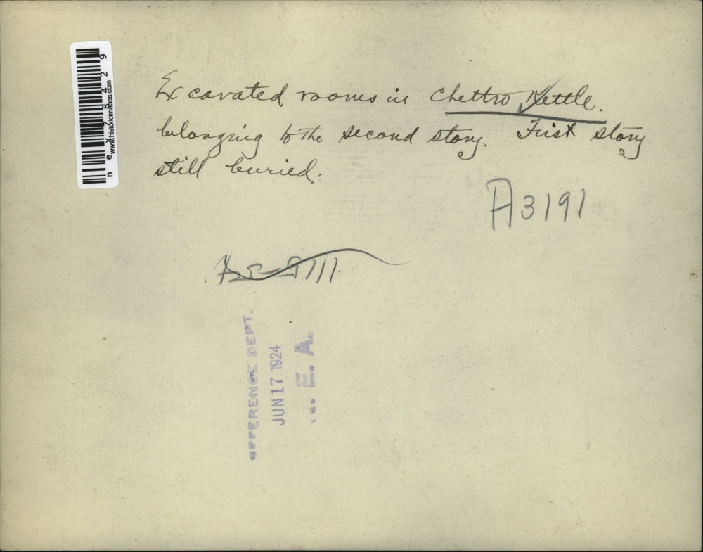 1924 Press Photo Excavated Rooms in Chettro Kettle on Second Story