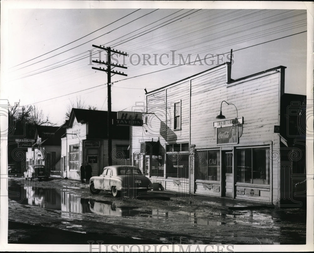 1951 Press Photo Main Street of Wallula WA