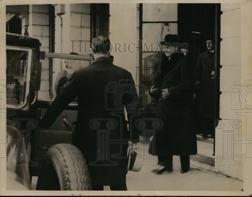 1936 Press Photo French Foreign Minister Pierre E Flandin at League of Nations
