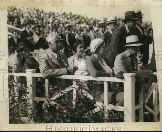 1931 Press Photo RB Robbinette, Wm Robinettem AL OConnor HR & guests