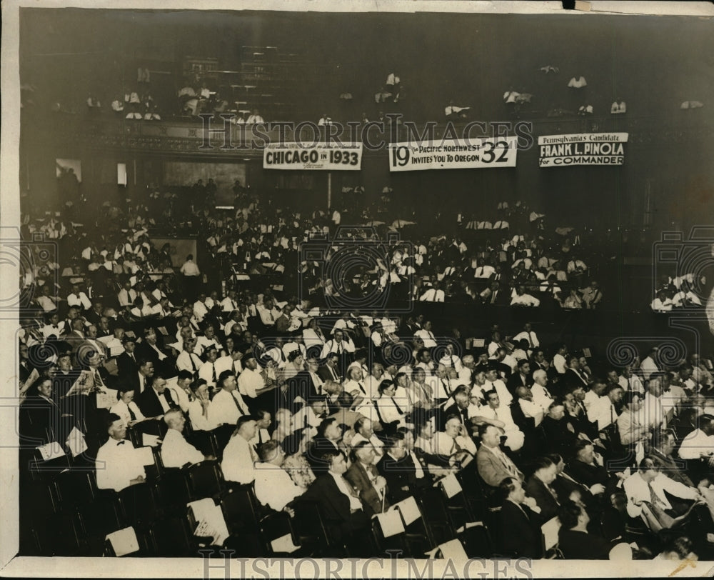 1931 Press Photo American Legion convention at Masonic Temple